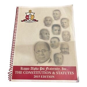 Kappa Alpha Psi Fraternity Constitution And Statutes 2015 Edition